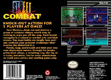 Street Combat (USA) box cover back